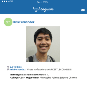 Service-Learning Street Team Member Kris Fernandez
