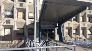 The John D. O'Bryant School of Math and Science, where Katie's students will be serving this semester.